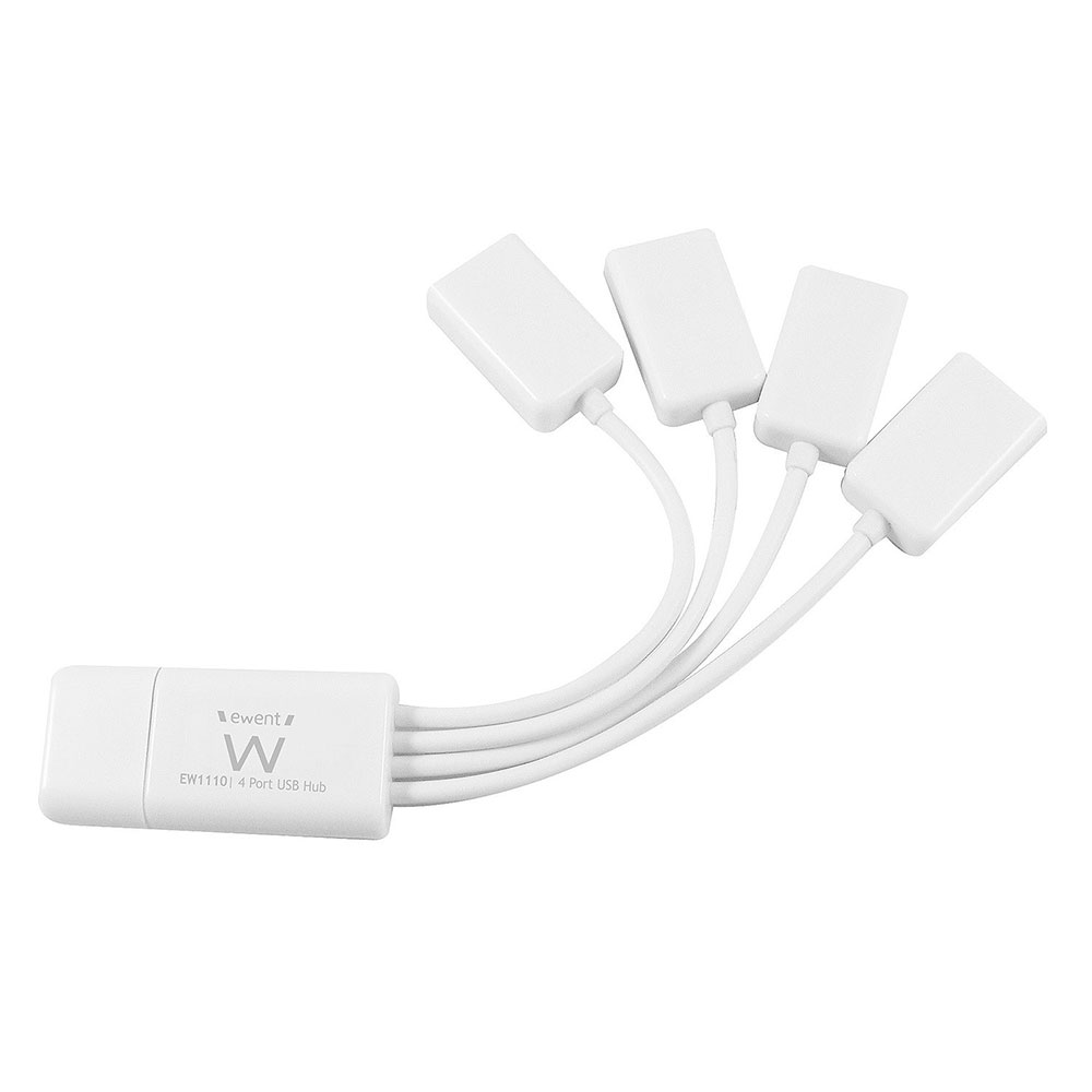 Ewent EW1110 Flexibele 4-Poorts USB HUB - Wit