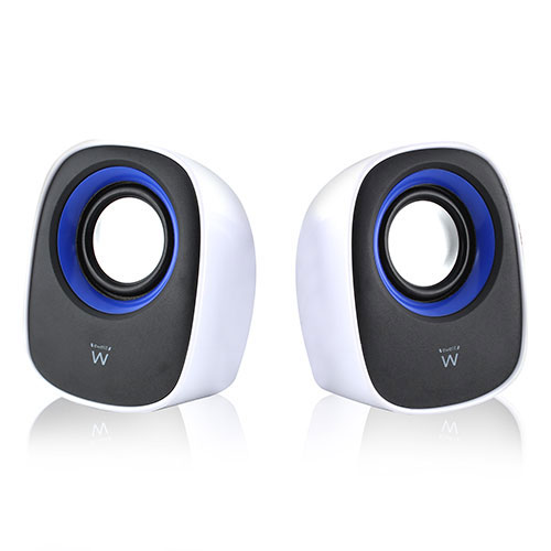 Ewent EW3513 Speakerset 2.0 5W RMS Wit Zwart