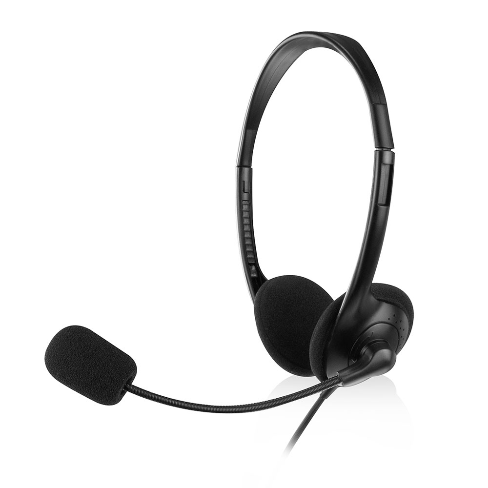 Ewent EW3563 Headset + Microfoon - Zwart