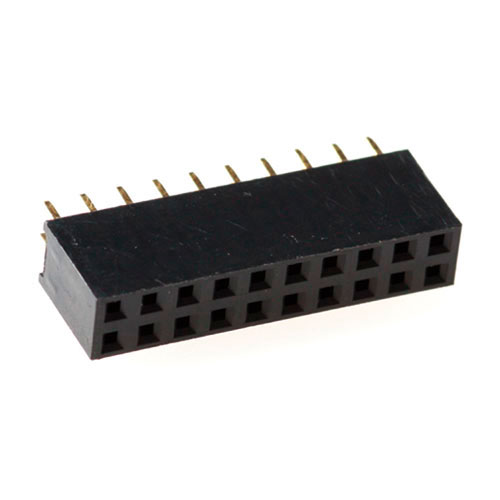 MPE-Garry 12 0094 000 37 - 16 polige PCB wire to board female header met 2,54 mm raster