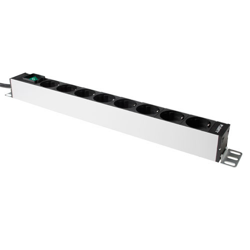 Plenty PLA416 8S PDU Stekkerdoos met Schakelaar 8 voudig Type F
