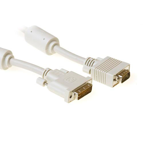 ACT AK3654 High Quality Verloopkabel DVI A Male VGA Male 10 meter