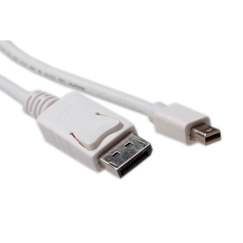 ACT AK3963 4K DisplayPort Verloopkabel | Mini DisplayPort Male/DisplayPort Male | Wit | 1 meter
