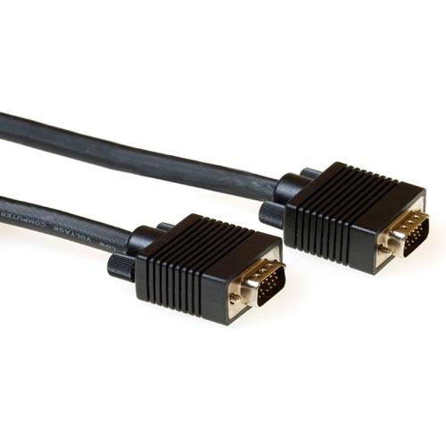 ACT AK4269 High Performance VGA Aansluitkabel Male-Male Zwart - 10 meter