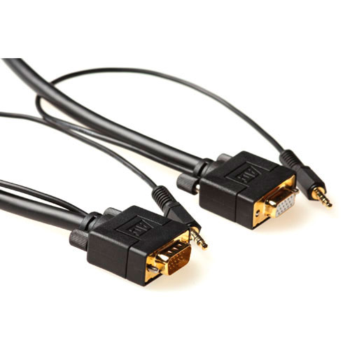 ACT AK4984 Ultra High Performance VGA Audio Verlengkabel male female 10 meter