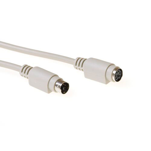 ACT AK5280 Toetsenbord Muis Verlengkabel PS 2 male PS 2 female 5 meter
