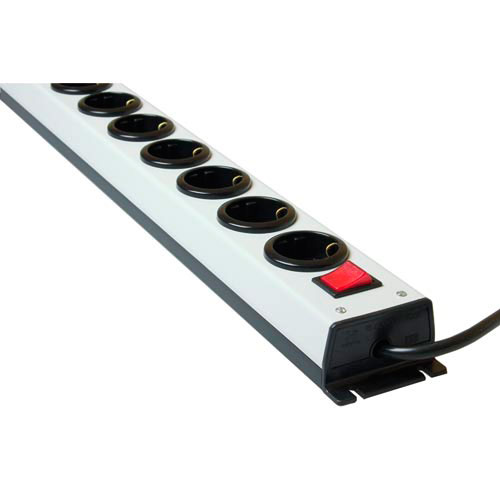 Kaiser 1001/ 6ZL NR639 Kaiser Heavy Duty PDU Stekkerdoos met Schakelaar - 6x Type F Sockets