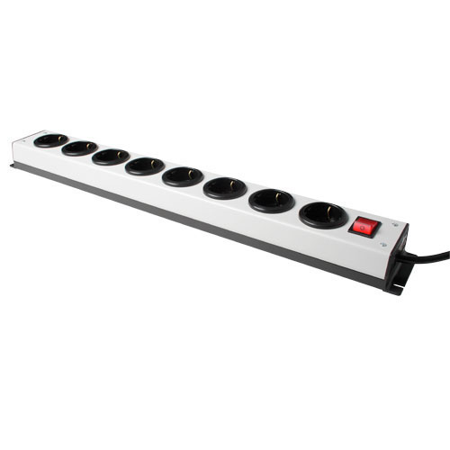 Kaiser 1001 8ZL NR639 Heavy Duty 8 voudige PDU Stekkerdoos met Schakelaar