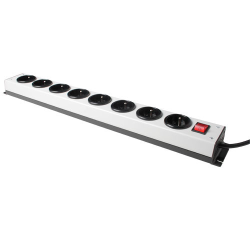 Kaiser 1016K ZL8I SW PDU Stekkerdoos Belgisch 8x Type E Sockets
