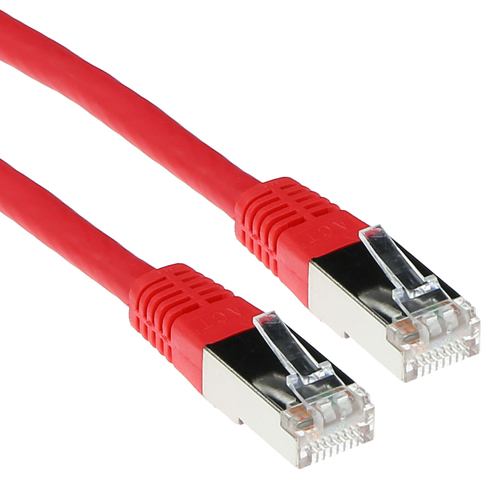 ACT IB7501 F/UTP CAT5E Patchkabel Rood - 1 meter