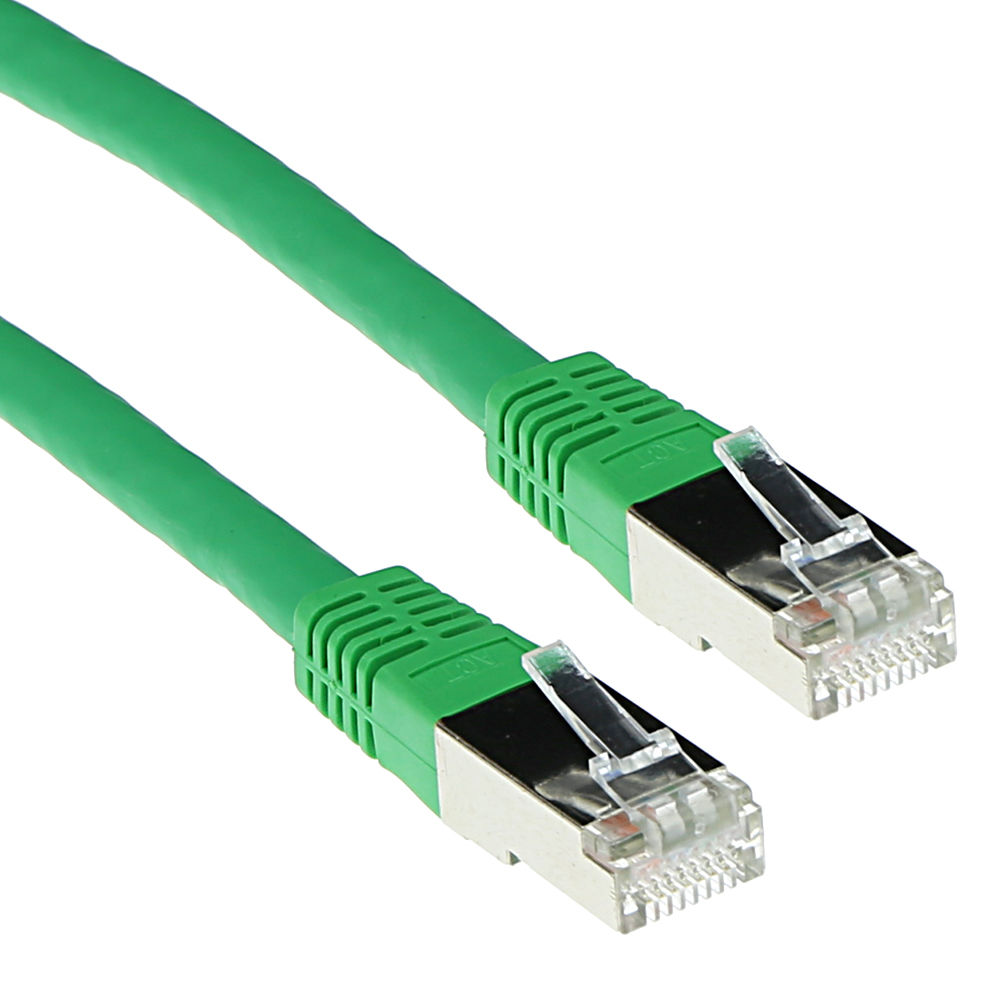 ACT IB7702 F/UTP CAT5E Patchkabel Groen - 2 meter