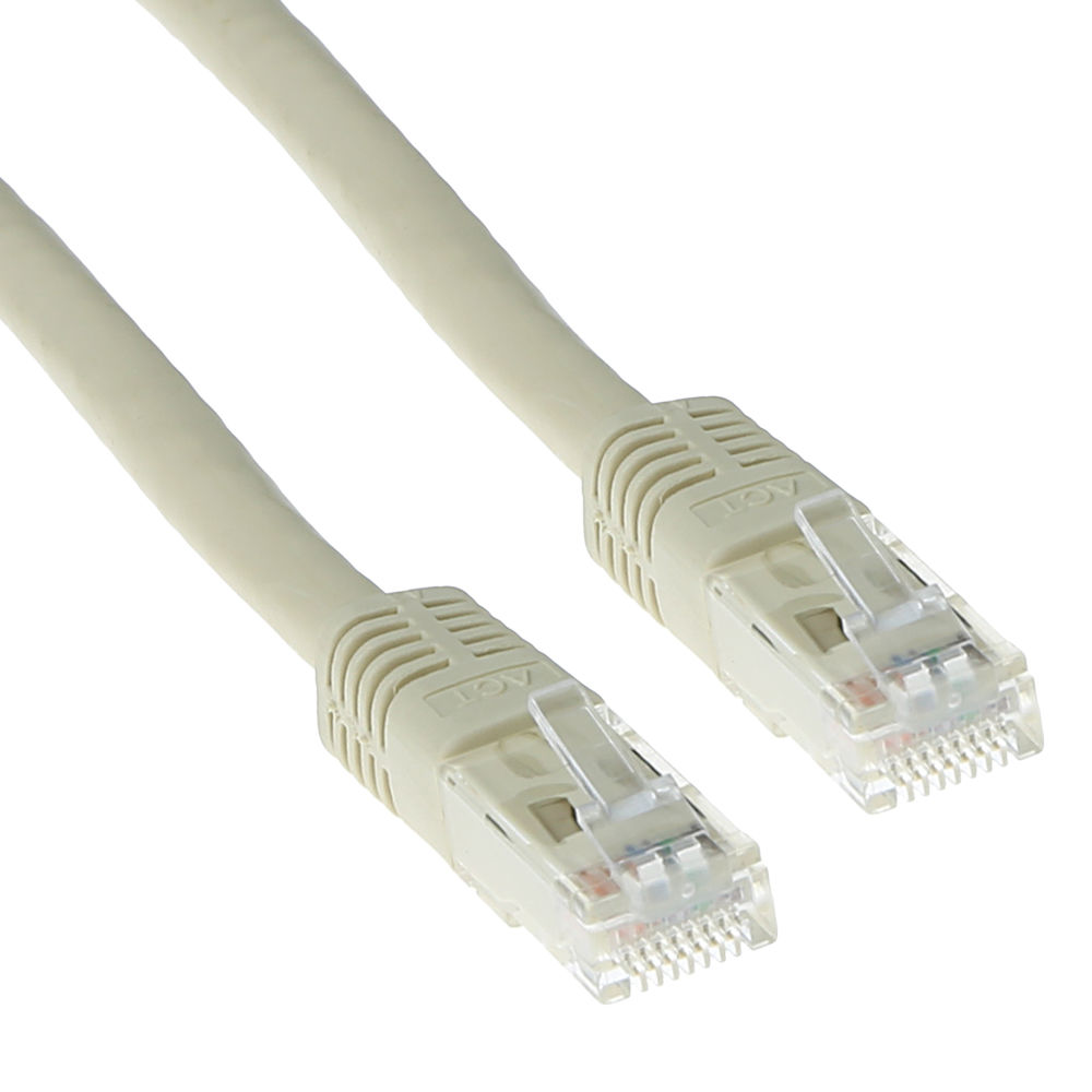 Kabels.nl ACT IB8402 U/UTP CAT6 Patchkabel Ivoor - 2 meter aanbieding