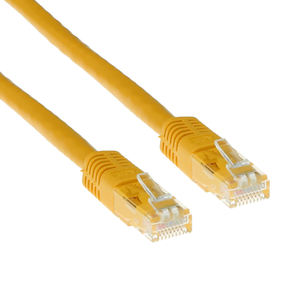 ACT IB8807 U/UTP CAT6 Patchkabel Geel - 7 meter