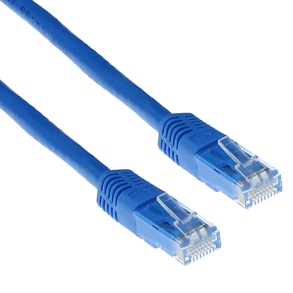 ACT IB9602 LSZH U/UTP CAT6 Patchkabel Blauw - 2 meter ACT IB9602 LSZH U/UTP CAT6 Patchkabel Blauw - 2 meter