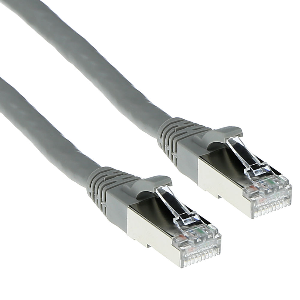 ACT FB3000 SFTP CAT6A Patchkabel Snagless Grijs 50 cm