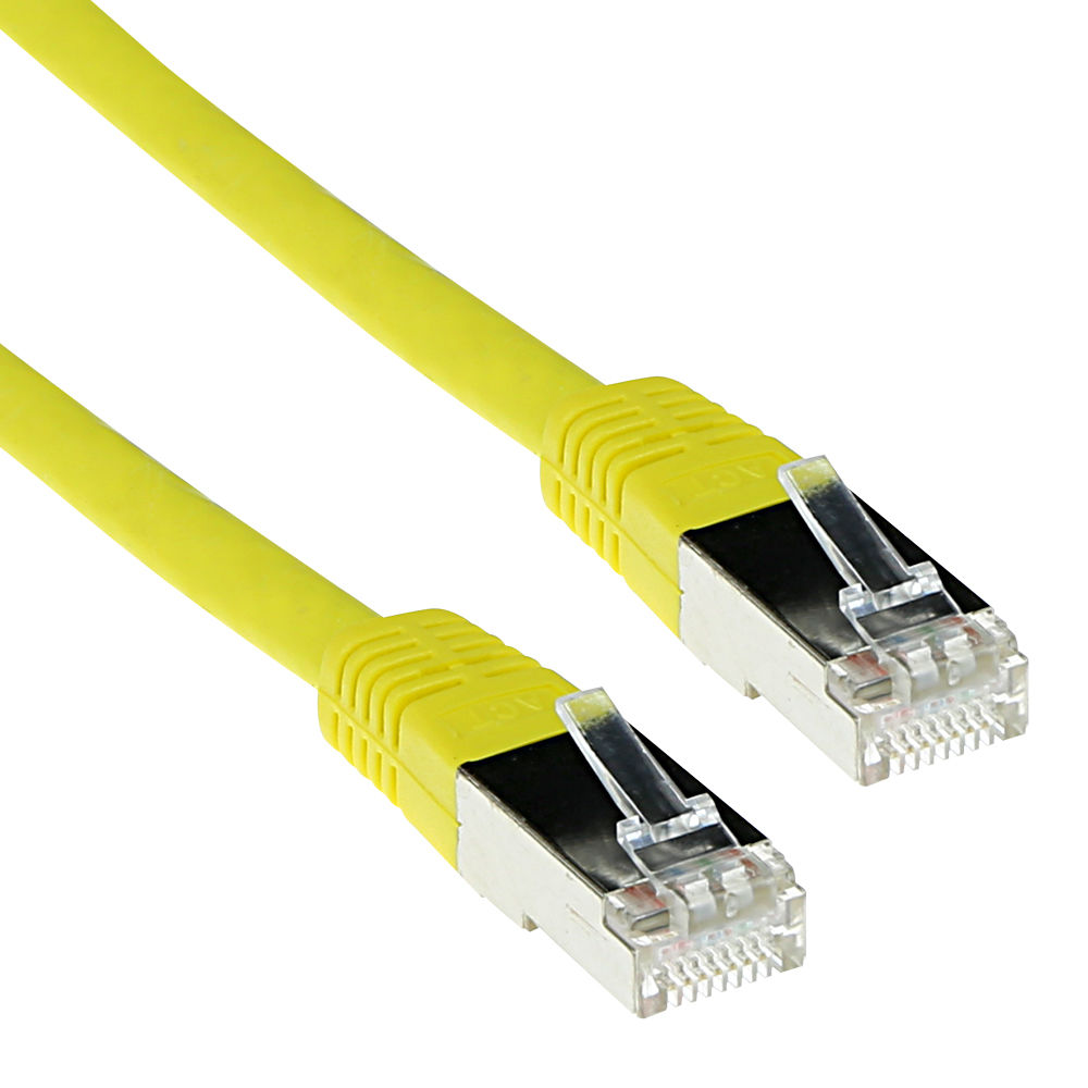 ACT FB9820 LSZH SFTP CAT6 Patchkabel Geel - 20 meter