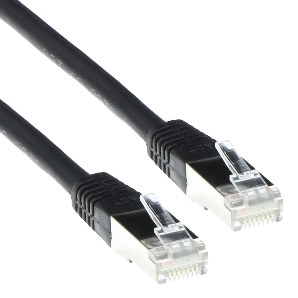 ACT FB9925 LSZH SFTP CAT6 Patchkabel Zwart 25 meter