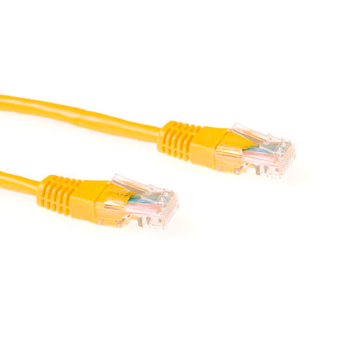 Ewent IM5801 U/UTP CAT5E Patchkabel CCA Geel - 1 meter