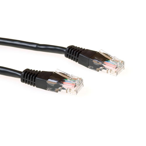 Ewent IM5902 U UTP CAT5E Patchkabel CCA Zwart 2 meter