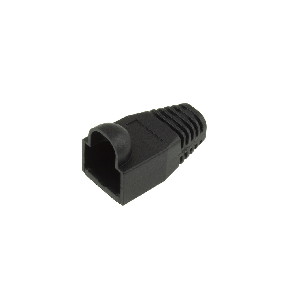 ACT TT4519 RJ45 Tule | 6,5 mm Kabel | Zwart | 25 stuks