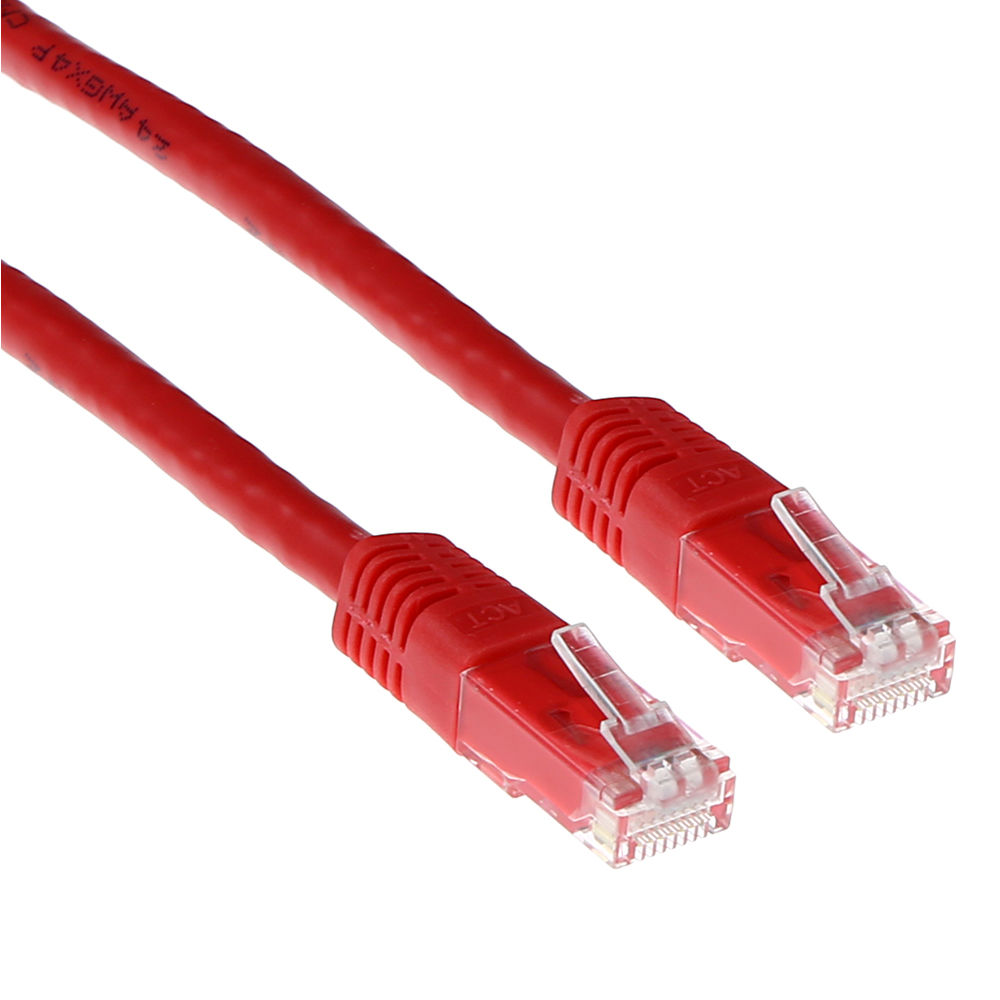 ACT IB5510 U/UTP CAT5E Patchkabel Rood - 10 meter