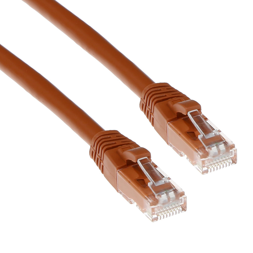 ACT IB2207 U UTP CAT6A Patchkabel Snagless Bruin 7 meter