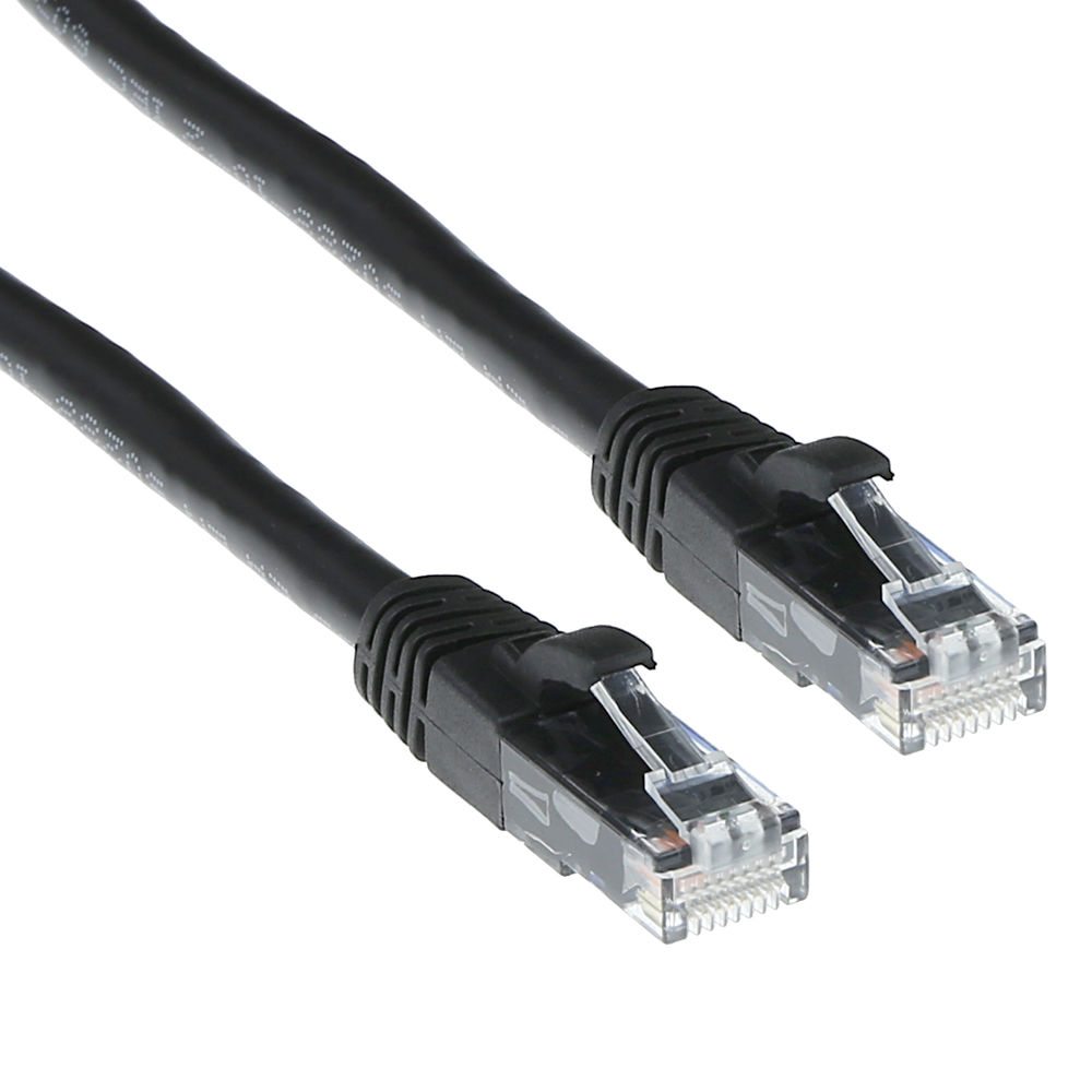 ACT IB2900 U UTP CAT6A Patchkabel Snagless Zwart 50 cm