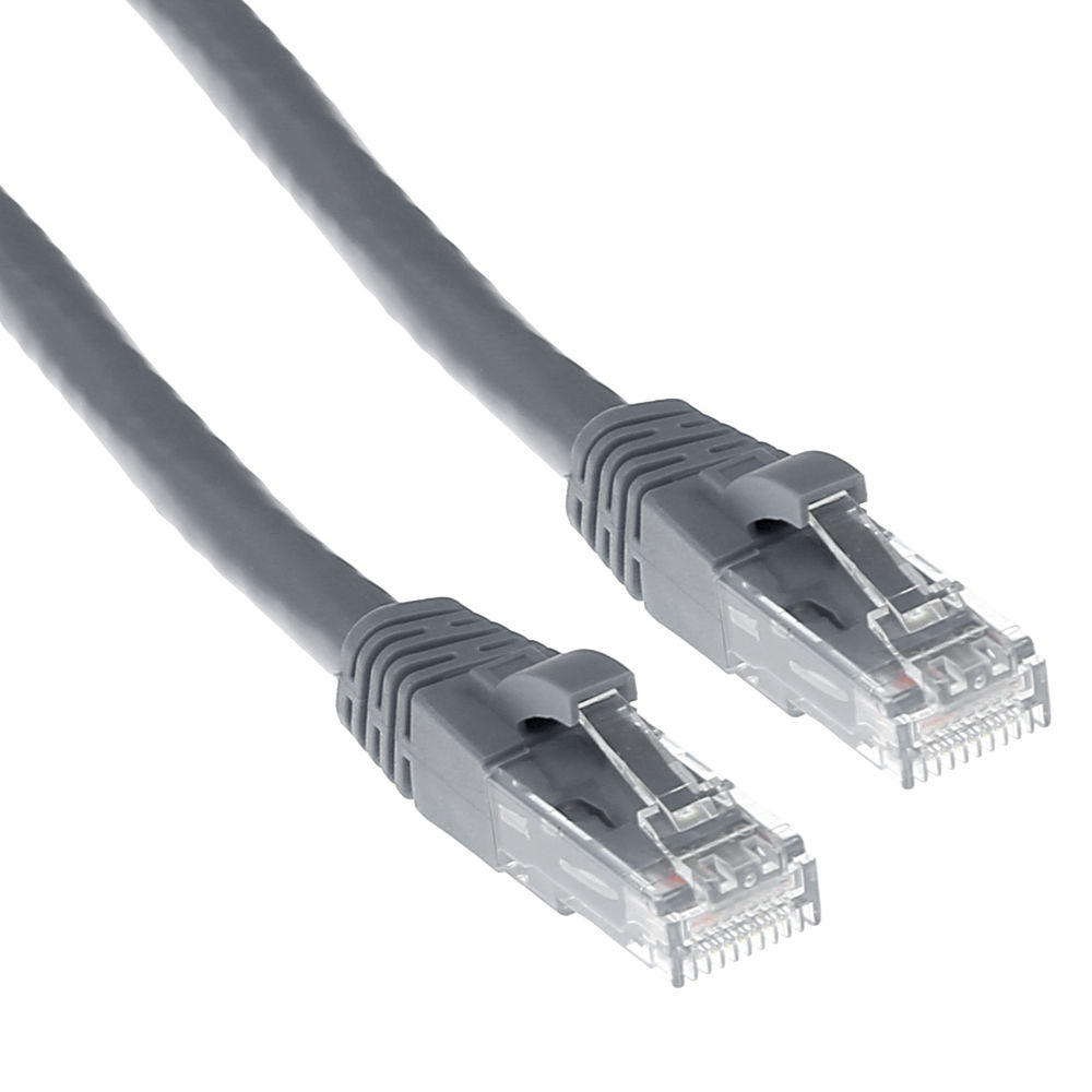 ACT IB3001 U UTP CAT6A Patchkabel Snagless Grijs 1 meter
