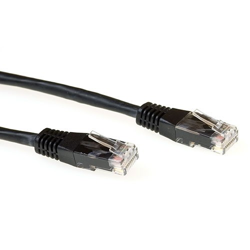 act IB3507 LSZH U/UTP CAT6A Patchkabel Zwart - 7 meter