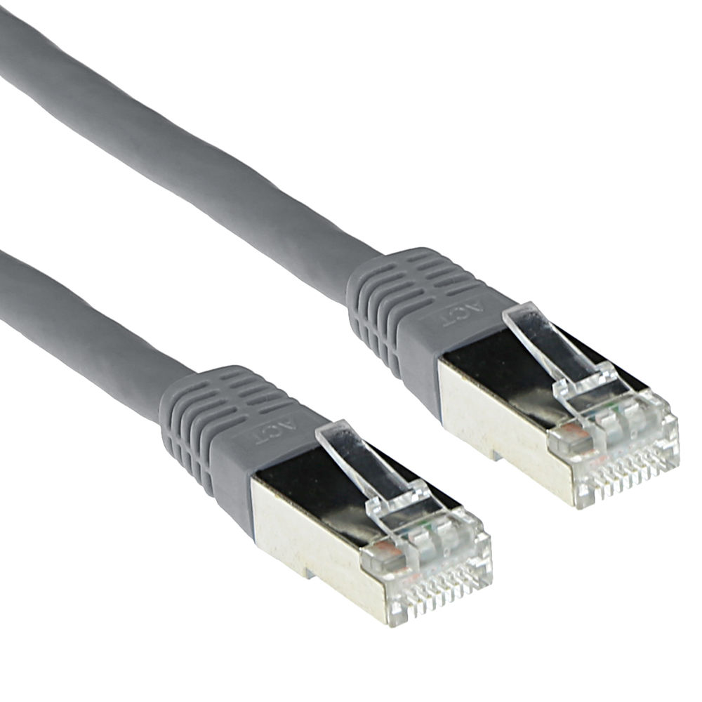 ACT IB4003 LSZH SFTP CAT6A Patchkabel Grijs 3 meter