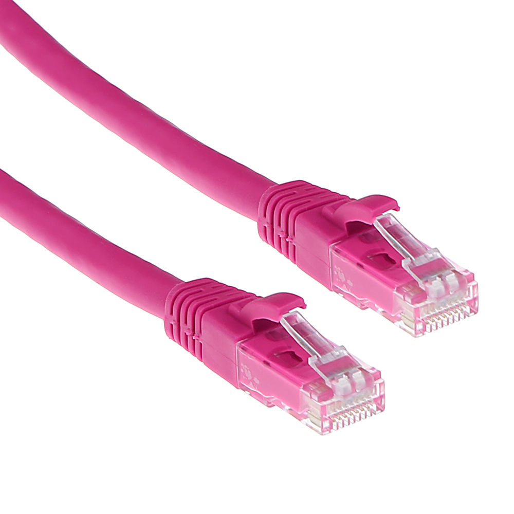 ACT IS1803 U/UTP CAT6 Patchkabel Snagless Roze - 3 meter