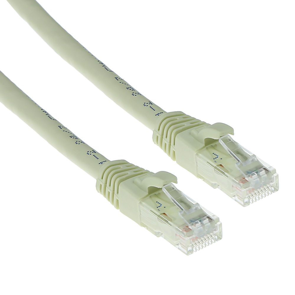 ACT IS8400 U UTP CAT6 Patchkabel Snagless Ivoor 50 cm