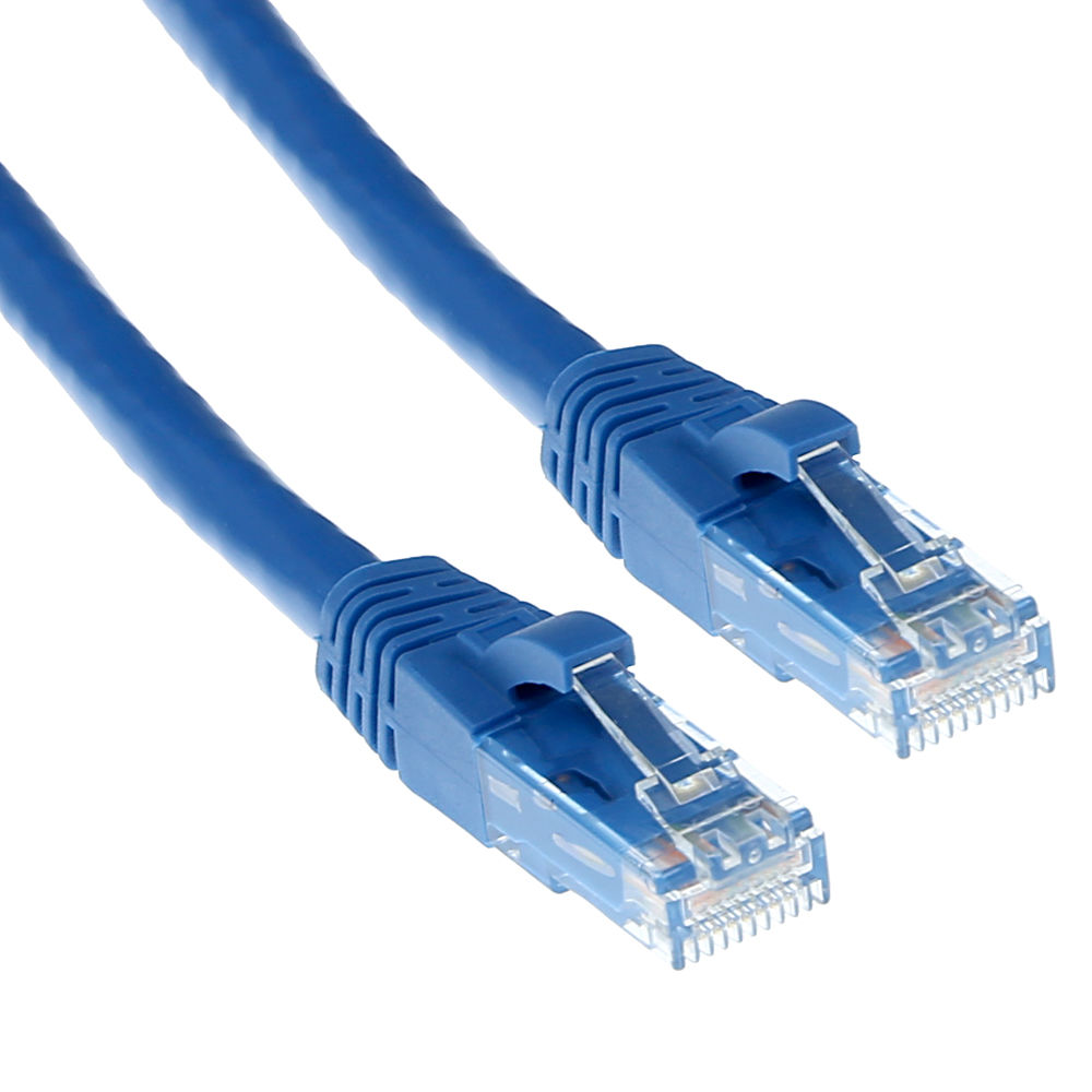 ACT IS8601 U UTP CAT6 Patchkabel Snagless Blauw 1 meter