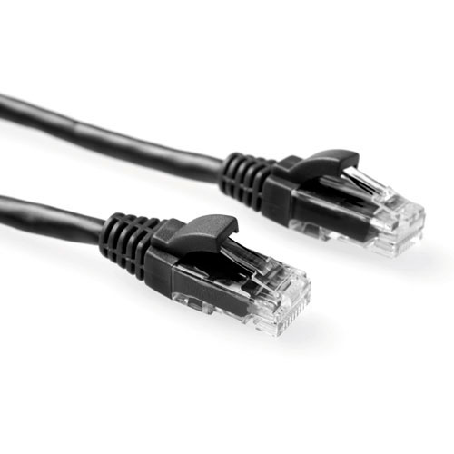 ACT IK8903 U UTP CAT6 Patchkabel Zwart 3 meter