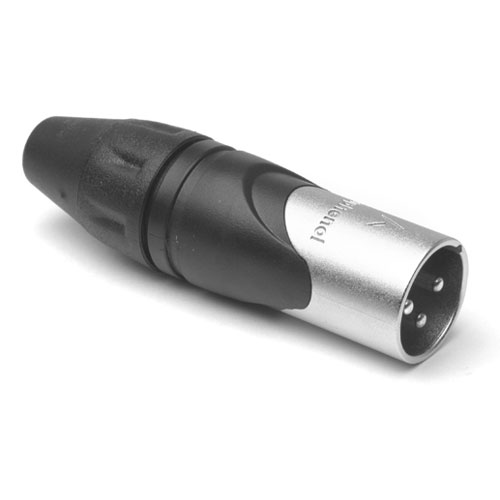 Amphenol AX3M XLR Connector 3-polig XLR Kabeldeel Male AX Serie