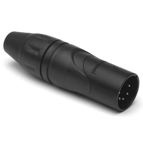 Amphenol AX5MB XLR Connector 5-polig XLR Kabeldeel Male AX Serie - Zwart