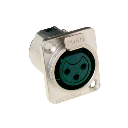 Amphenol AC5FDZ 5 polige XLR chassisdeel female in type D