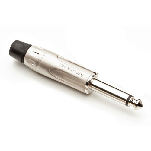 Amphenol ACPM-KN Audio Jack Connector 6,35mm Metal Musician Series Mono