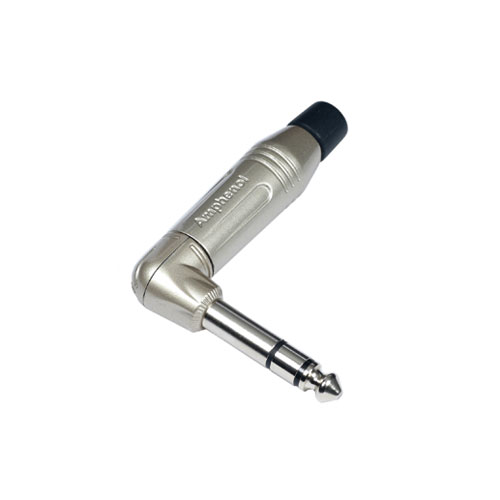 Amphenol ACPS-TN Audio Jack Connector Haaks 6,35 mm Metal Musician Series Stereo