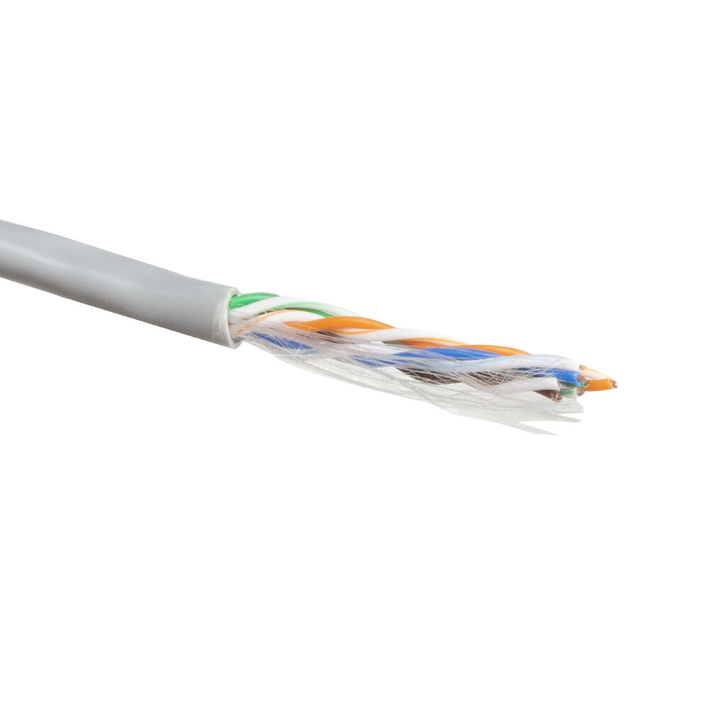 ACT ES100H CAT5E U UTP PVC Kabel Massief Grijs 100 meter