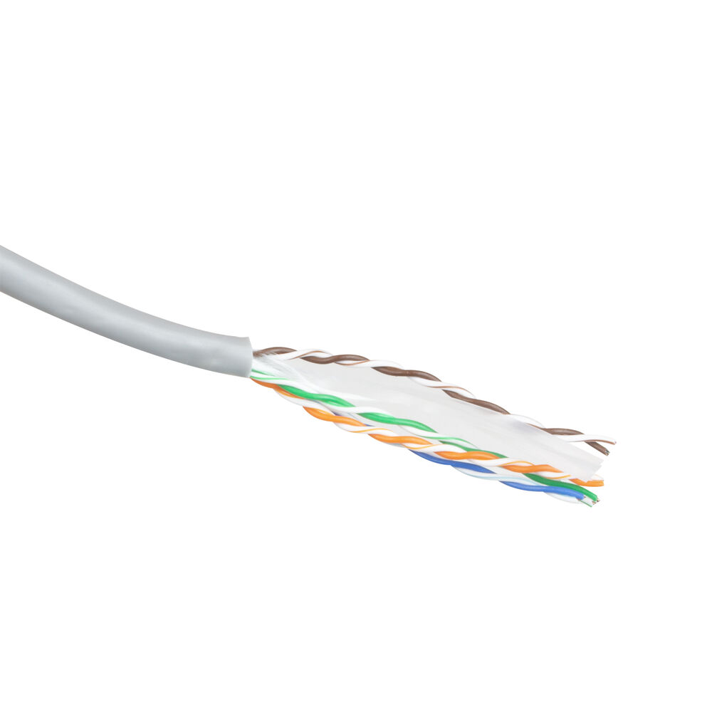 ACT ES500A CAT5E U UTP PVC Kabel Massief Grijs 500 meter