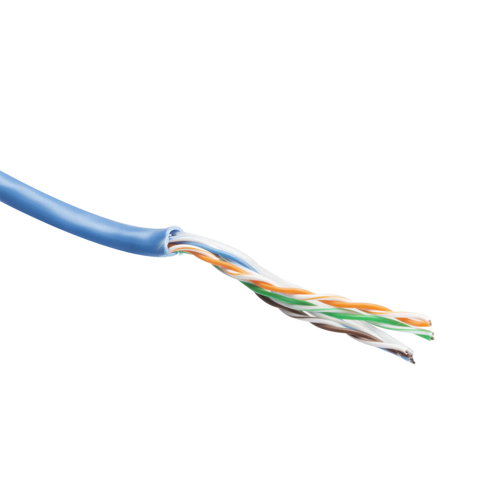ACT ES356B CAT5E U UTP PVC Kabel Massief Blauw 305 meter