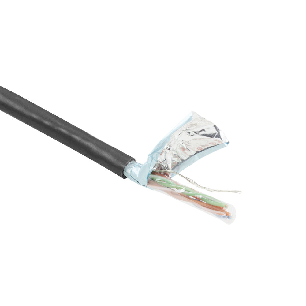 ACT FP790H CAT5E F UTP LSZH Patchkabel Soepel Zwart 100 meter