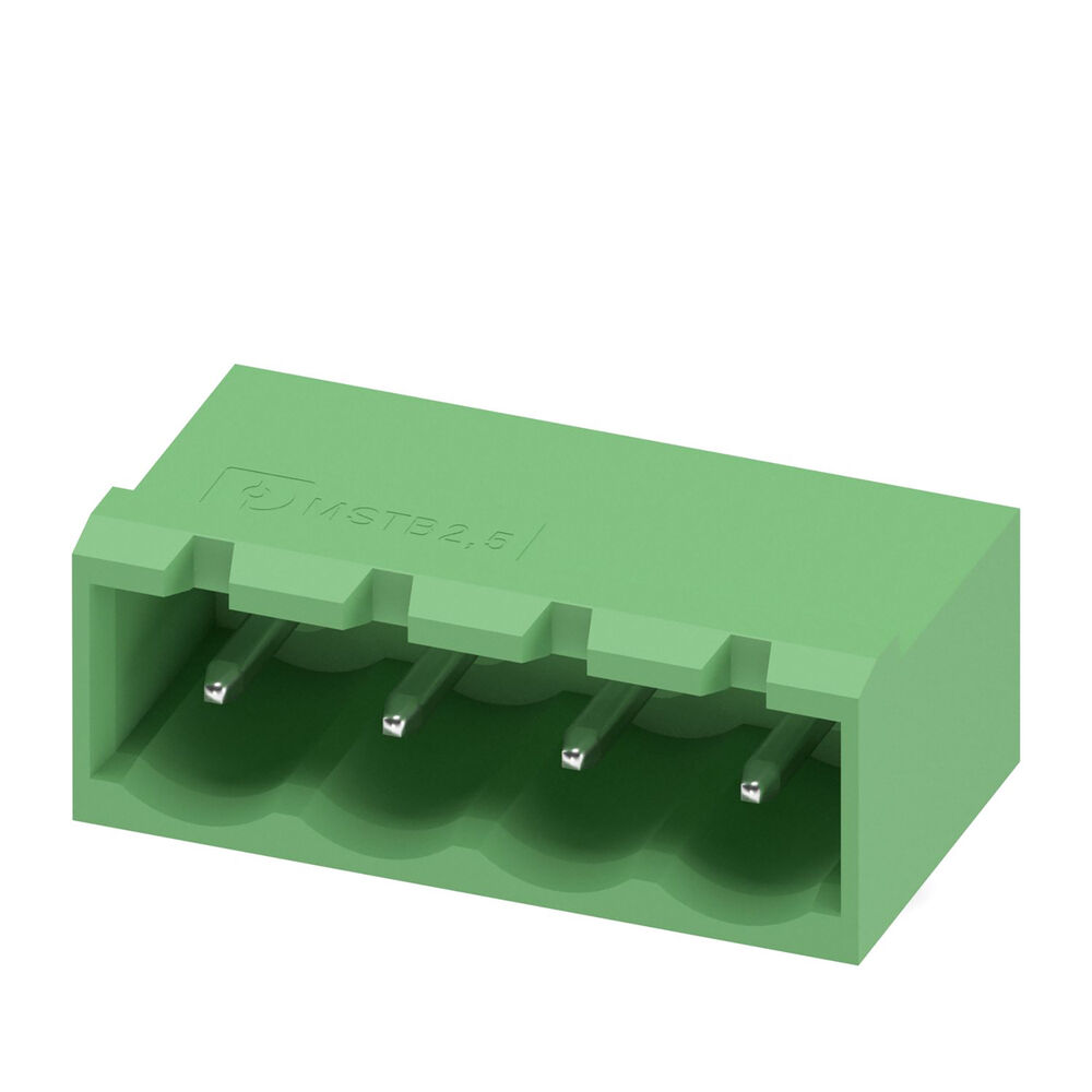 Phoenix 1757268 4 polige MSTBA 2,5/4-G-5,08 PCB wire to board chassisdeel met 5,08 mm raster