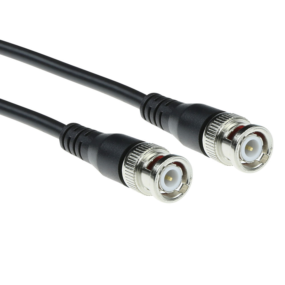 ACT Q70050 BNC RG 58 Patchkabel | 50 Ohm | Zwart | 50cm