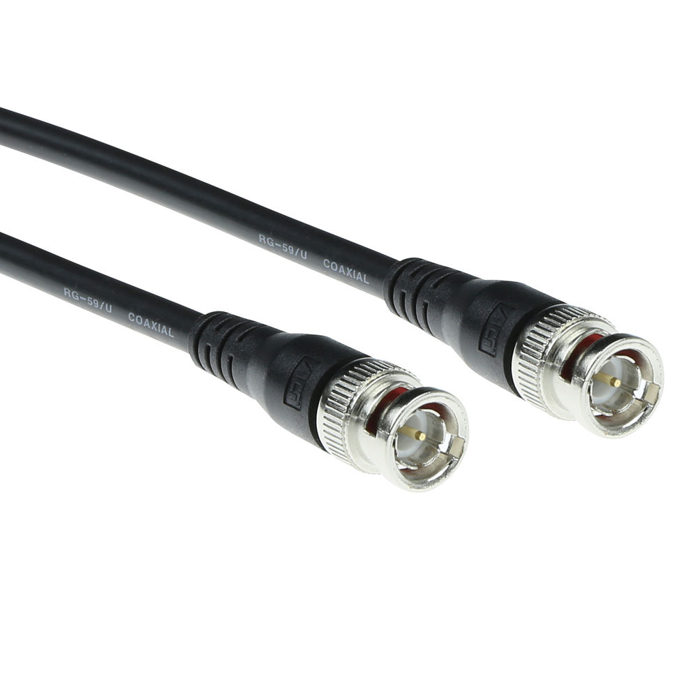 ACT Q71150 BNC RG 59 Kabel | 75 Ohm | Zwart | 1,5 meter