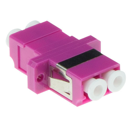 ACT EA9006 Glasvezel LC LC Duplex Adapter Multimode OM4