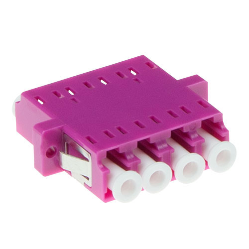 ACT EA9009 Glasvezel LC LC Quad Adapter OM4