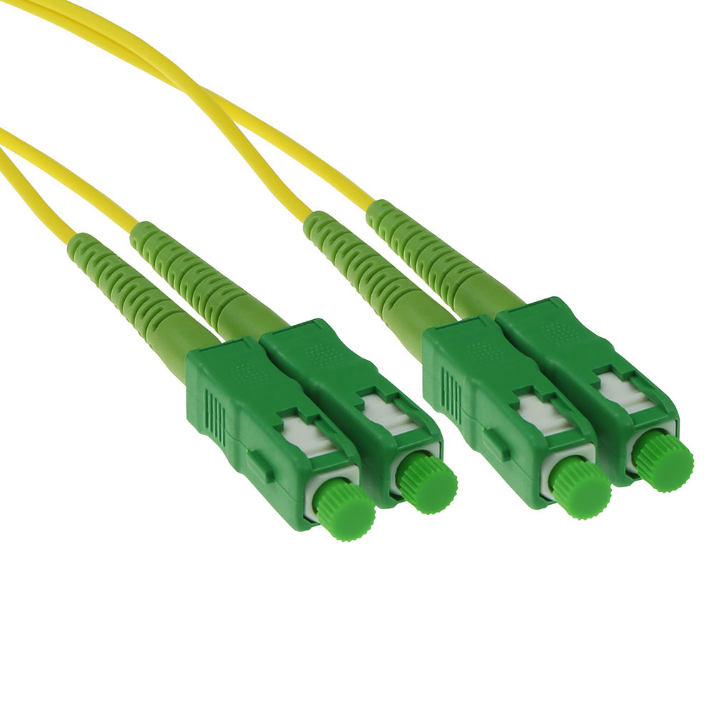 ACT RL1602 Glasvezel Patchkabel Duplex SC APC 9 125µm OS2 2 meter