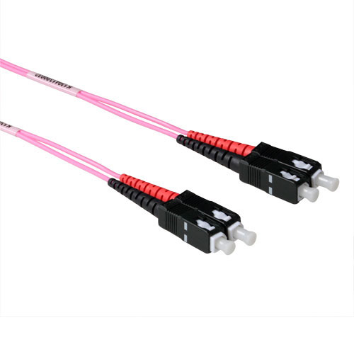 ACT RL3707 Glasvezel Patchkabel Duplex LSZH SC SC 50 125µm OM4 7 meter